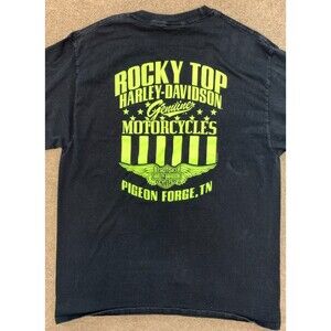 Harley Davidson Shirt Mens M Pigeon Forge Tennessee Rocky Top Long Sleeve